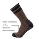 thumbnail image 4 of Calcetines de lana Cerebro Merino para hombre, senderismo, marrón/negro, 4 of 8