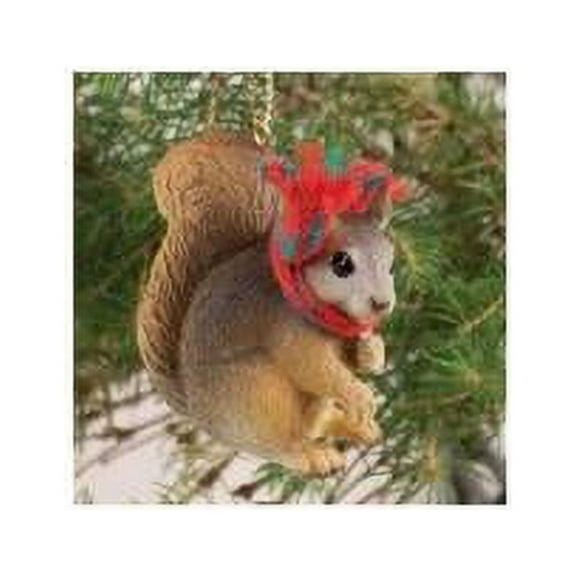 Conversation Concepts Squirrel Tiny Miniature One Christmas Ornament Red - Delightful!