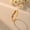 Red, variant on 14K Gold - Plated Colorful Zircon Wave Ring - 7 - Stone Elegance(A)