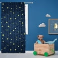 thumbnail image 1 of 3S Brother's Dreamy Night 100% Blackout Curtains for Kids Bedroom Thermal Insulated Noise Reducing Home Décor Printed Window Curtains Single Curtain Panel - Made in Turkey (52"Wx120"L), 1 of 6