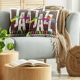 thumbnail image 5 of Ambesonne Colorful Throw Pillow Cover 2 Pack, Jazz Performers Retro, 20", Multicolor, 5 of 7
