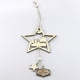 thumbnail image 5 of Advancent 2 piezas Lasser Bairam colgante decoración adorno colgante forma de estrella regalos espejo retrovisor accesorios de coche estrellas Slice Loop Artesanía Advancent HA012539-00, 5 of 6