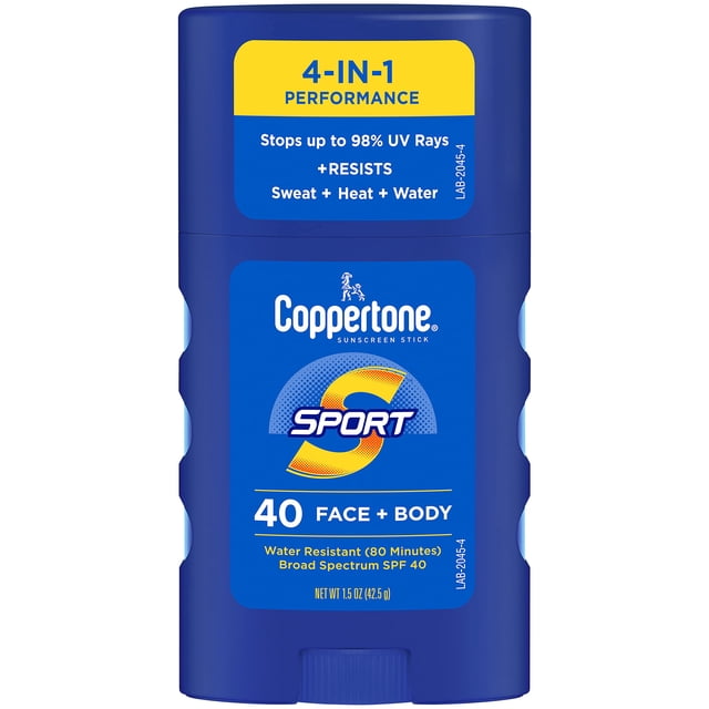 Protector Solar en Barra Coppertone SPORT SPF 40 45 ml Resistente al Agua