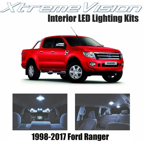 XtremeVision Interior LED for Ford Ranger 1998-2017 6 Pieces Cool White Interior LED Kit   Installation Tool