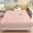 Pink, variant on Uuiauoio Milk Velvet Fitted Mattress Protector, Winter Thermal Bed Cover with Jacquard Design, Full Coverage Elastic Sheet for Cold Weather, Soft Fabric for Bed and Couch, Machine Washable Bedding