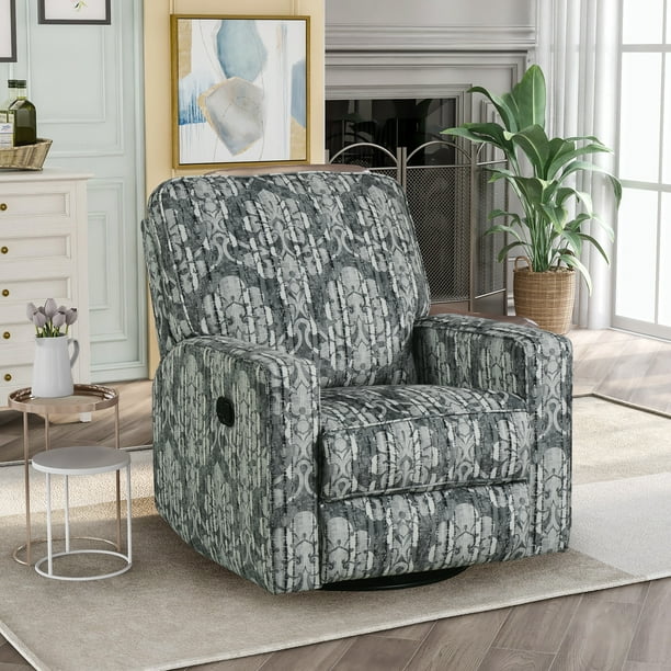 Single Fabric Recliner Swivel Recliner Chair Executive Recliner Chair