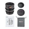 thumbnail image 4 of Objetivo de cámara VILTROX S 33 mm T1.5 Lente de enfoque manual Lente de filmación de cámara APS-C Reemplazo de montaje en E de gran apertura para Sony A7 / A7II / A7R / A7RII / A7S / A7SII / A6500 / Viltrox Lente de la cámara, 4 of 7