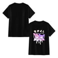 thumbnail image 3 of Lheaggik Cute Cartoon T-Shirt Men Women Crew Neck Shirt Cosplay Short Sleeve Kuro-mi Shirts Black S, 3 of 5