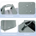 thumbnail image 3 of Bolsa deportiva deportiva para mujer con compartimento para zapatos, color gris, 3 of 6