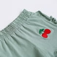 thumbnail image 4 of ATOGUTA Girls' Shorts Summer Cute Ruffle Printing Casual Shorts Green, Size 6M-5T, 4 of 5