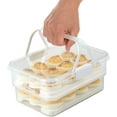 thumbnail image 5 of SnapLock by Progressive Silicone Stackable Food Storage Canister with 2 Trays, 5 of 11