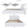 thumbnail image 4 of Nexera Paris Queen Storage Bed and Headboard, White, 4 of 8