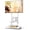 White, variant on ECOTINY Heavy-Duty Rolling TV Stand for 37-75 Inch TVs, Mobile TV Cart with Tilt & Swivel, Height Adjustable TV Stand with Pegboard Storage & Shelves, Holds up to 198 lbs, Max VESA 600x400, White