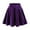 Purple, variant on Baqcunre Skirts for Women Women's Velvet Stretch Mini Flared Pleated Skater Skirt Mini Skirt Women's Skirts Black L(Hot)