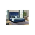 thumbnail image 5 of Allen Queen 6 Pc Vanity Tufted Upholstery Bedroom Set made with Wood in Blue, 5 of 19