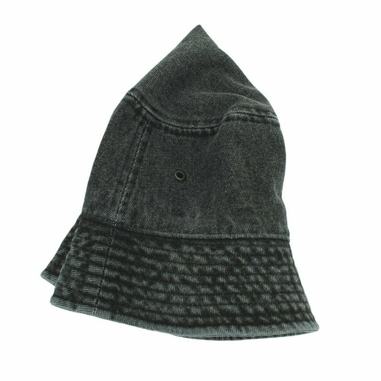 Newhattan Denim Bucket Hats, Solid Colors, Unisex, 100