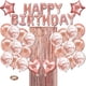 thumbnail image 1 of Kit de globos de cumpleaños de Mylar en oro rosa, 40 unidades con cortina, 1 of 1
