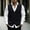 Black, variant on Men's Sweater Vest, Polyester Acrylic Mixed Fabric V-Neck Button Front Sleeveless for Fall Winter Office Casual Wear