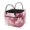 Pink Gold Marble Print, variant on Bulopur Pink Gold Marble Print Quilted Laundry Basket Foldable Storage Basket with Handles Modern Laundry Baskets for Home Decorative Organization for Bedroom Bathroom