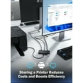 thumbnail image 5 of Lemorele USB 3.0 Switch, 2 PCs to Share Multiple Devices, 2-in 5-out KVM Switch, One-button Switching, USB 3.0 Sharing Switcher Hub for Windows/Mac/Linux/Android,Plug & Play, 5 of 9
