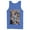 Royal Blue, variant on Men's Superman Hidden Hero Glimmer Tank Top Navy Blue Medium