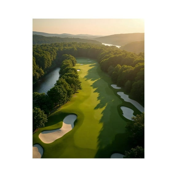 Paint by Numbers Kit for Adults, Golf Course Scenic View Paint by Numbers, Easy Paint by Numbers Kit for Adults Beginner, DIY Adult Paint by Number Kits on Canvas, Home Decor