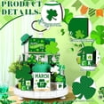 thumbnail image 2 of Brythos St. Patrick‘s Day Tiered Tray Wooden Decor, Irish Holiday Tabletop Ornaments, Festive Indoor Decoration for Home and Shelf Display, 2 of 5