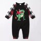 thumbnail image 3 of Pijama familiar a juego de Navidad, Conjunto de pijama de dinosaurio y Papá Noel, 3 of 3