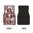 thumbnail image 2 of 4 Piece All-Weather Car Mat, My Hero Academia Kirishima Collage Car Floor Mats with Universal Fit Design for Cars Trucks SUV, 2 of 7