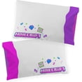 thumbnail image 4 of Minecraft Neon Creeper 100% Cotton Single Duvet Cover Set - Includes 50 X 70Cm, 4 of 6