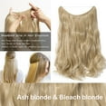 thumbnail image 2 of 20” Invisible Wire Hair Extensions Miracle Secret Fish Line Hairpieces Silky Straight Synthetic hair, 2 of 4