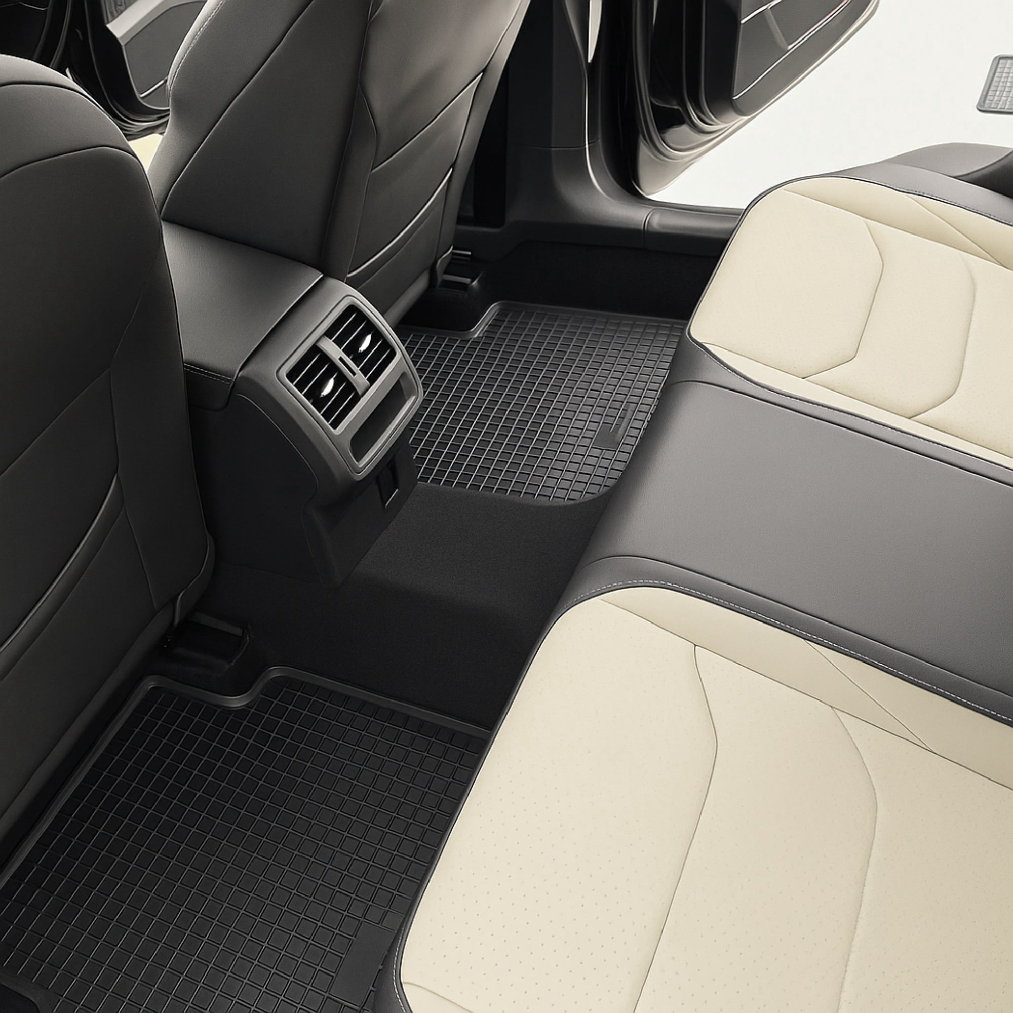 Custom Fit Floor Mats for 2006-2012 Toyota RAV4 Heavy Duty, All Weather Floor Liner Front and 2nd Row Full Set (Rubber, Black)