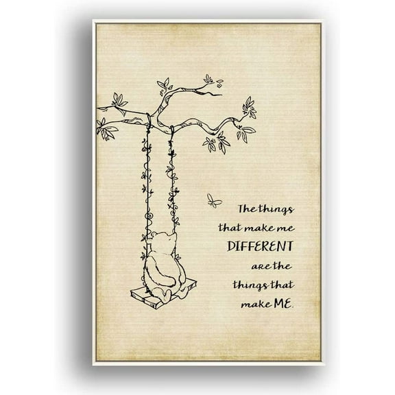 IDEA4WALL Framed Canvas Wall Art for Living Room, Bedroom Beautiful Quotes Canvas Prints for Modern Home Decoration Ready to Hang