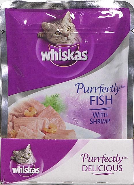 whiskas purrfectly fish cat food