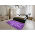thumbnail image 5 of Ahgly Company Machine Washable Indoor Rectangle Transitional Heliotrope Purple Area Rugs, 2' x 4', 5 of 7