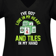 thumbnail image 4 of Inktastic Mahjong Idea Women's Plus Size V-Neck T-Shirt, 4 of 5