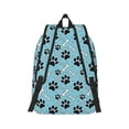 thumbnail image 3 of Balery Cute Dog Footprints Vintage Canvas Backpack for Men and Women - Large Capacity, Durable Travel Laptop Bag for School, Work, Hiking, and Outdoor Activities, 3 of 7