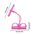 thumbnail image 2 of 4 Tube Fitness Resistance Bands Pedal Puller Sit Up Exercise 2025 Upgrade Stretch Rope Home Gym Yoga Abdominal Arm Leg Waist Trainer Ergonomic Foam Handle Compact Portable Workout, 2 of 5