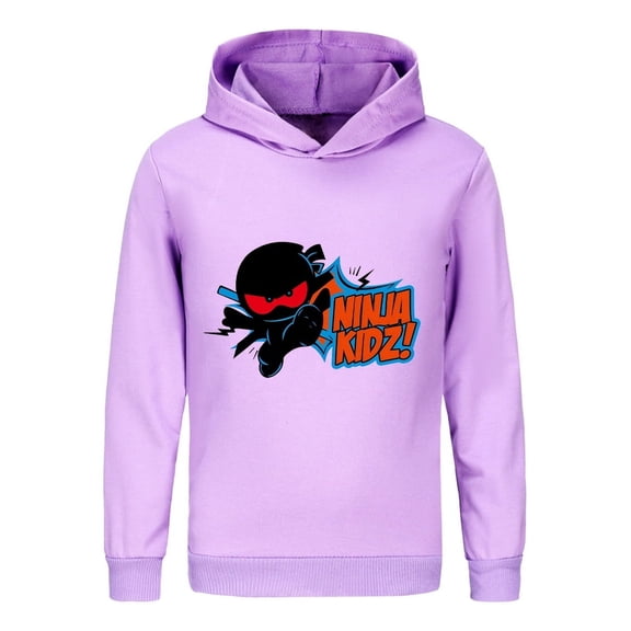 Ninja Kidz Youth Hoodie – Kids Sweatshirt with Colorful Print, Boys Girls Activewear for School or Play