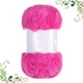 thumbnail image 2 of Fenull Thick fur yarn ball imitation fur wool yarn bright rose red,2 Skeins Yarn Chunky Faux Yarn Eyelash Yarn for Crochet Knit Coarse Yarn Imitation Wool Yarn,DIY Knitting DIY, 2 of 6