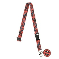 Deadpool Mask Logo 22" Lanyard With ID Sleeve