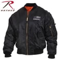 thumbnail image 2 of Rothco Thin Blue Line Flag MA-1 Flight Jacket, 2 of 3