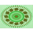 thumbnail image 1 of Ahgly Company Indoor Rectangle Patterned Green Snake Green Area Rugs, 8' x 12', 1 of 6