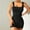 Dresses-148Black, variant on Womens Tank Dress Square Neck Sleeveless Ruched Bodycon Ribbed Slim Fit Basic Summer Casual Club Night Out Mini Short Tight Fashion