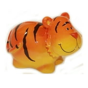Orange Tiger with Chubby Cheeks Coin Bank