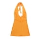thumbnail image 5 of Falda Mini vestido con cuello en V y espalda descubierta para mujer, vestido ajustado sin mangas, traje de vacaciones Kuymtek Amarillo T S para Mujer, 5 of 9