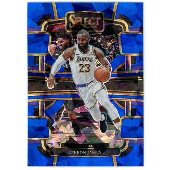 NBA 2023-24 Panini Select Blue Cracked Ice Lebron James #66