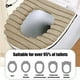 thumbnail image 3 of Asiento de inodoro con calefacción caqui - Cojín calefactor USB de invierno, termostato de calefacción rápida, cojín de felpa lavable, cubierta de asiento de inodoro, 3 of 6