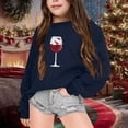 thumbnail image 4 of Mercatoo Toddler Baby Girls Sweatshirts Christmas Print Crewneck Pullover Long Sleeve Shirts Tops Girl Fall Winter Clothes, 4 of 4