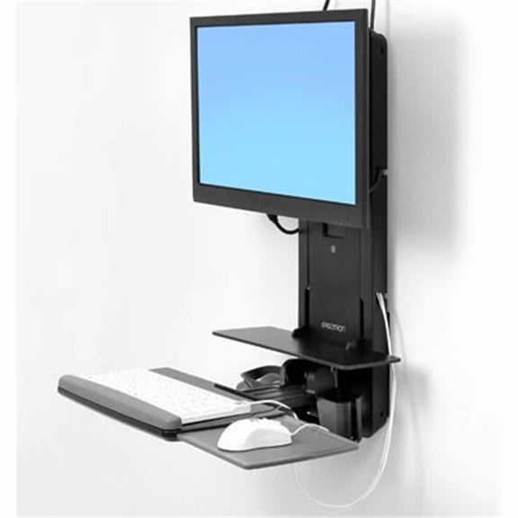 Patient Room Styleview Sit-Stand Vertical Lift, Black